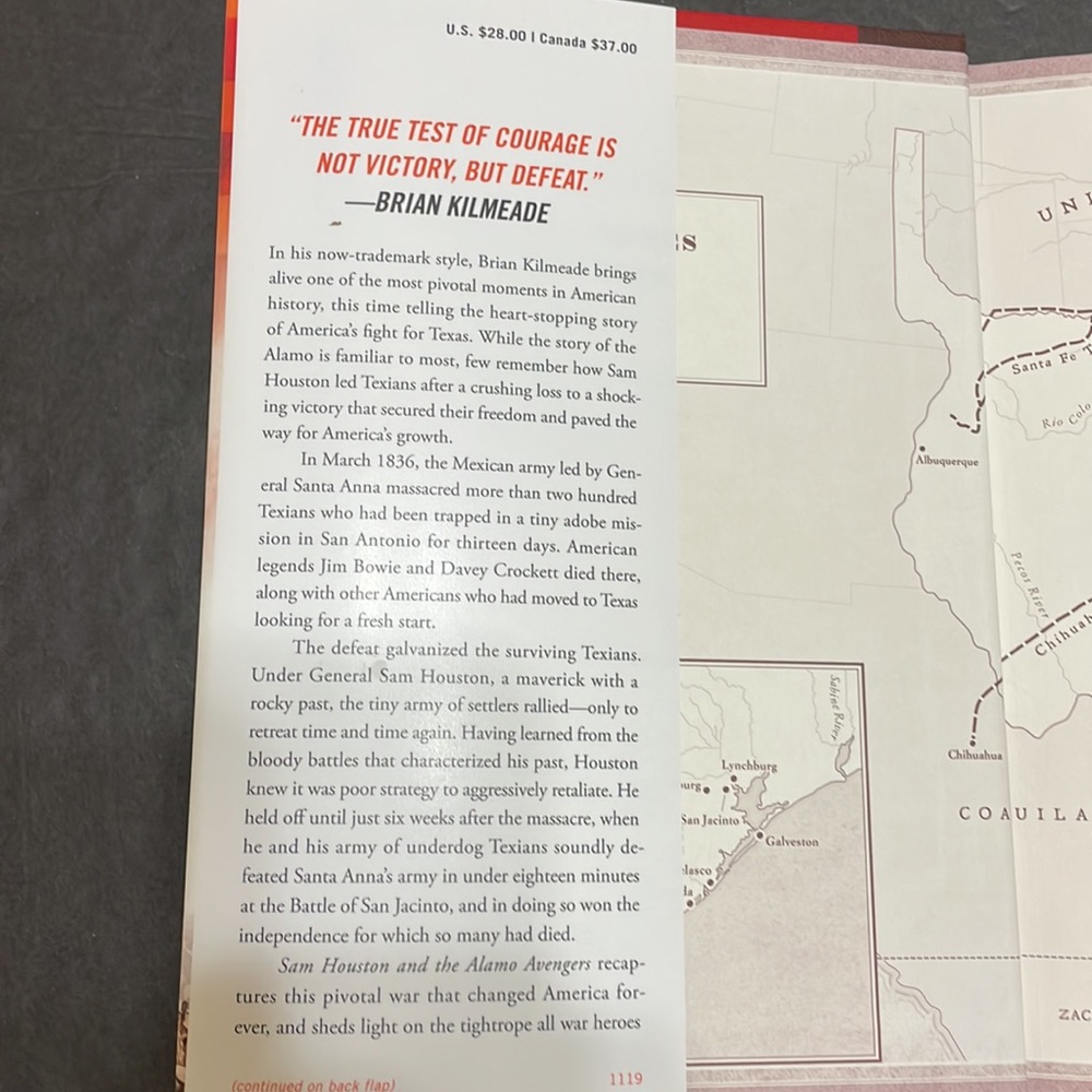 BRIAN KILMEADE Sam Houston and the Alamo Avengers Hardback Book - Picture 4 of 16